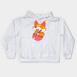 Corgi Ramen Kids Hoodie